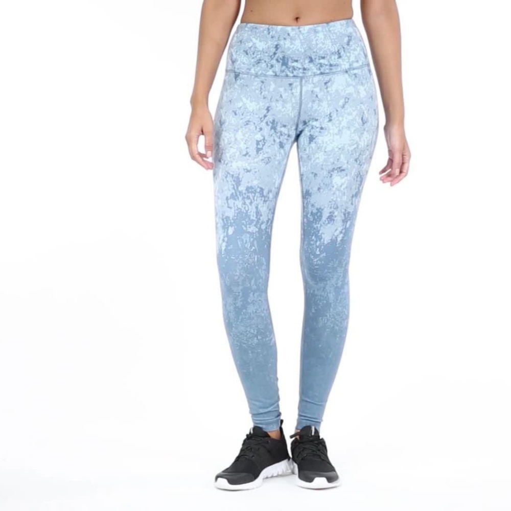 Reebok High Waist Printed Stretch Cotton Leggings